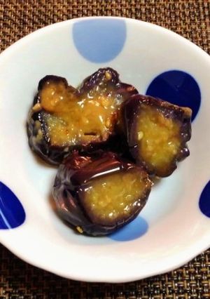 揚げ茄子のしみじみおいしい味噌和え♪～♪-レシピのメイン写真