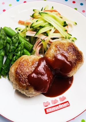 卯の花リメイク♡簡単ハンバーグ-レシピのメイン写真