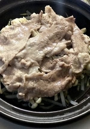 豚こまエノキもやしの簡単タジン鍋蒸し-レシピのメイン写真