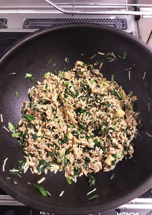 ひき肉とニラの中華風ご飯のお供-レシピのメイン写真