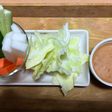 コンビニ風スチィクサラダの辛味噌たれ