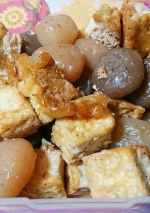玉こんにゃくと厚揚げの甘辛炒め-レシピのメイン写真