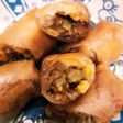 カレーリメイク♪キャベツとカレーの春巻き