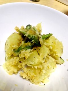 さつまいもとアスパラマヨ炒め-レシピのメイン写真