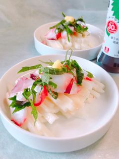 簡単!たこと長芋の青じそドレッシング-レシピのメイン写真