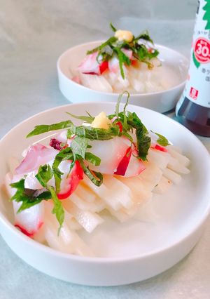 簡単！たこと長芋の青じそドレッシング-レシピのメイン写真