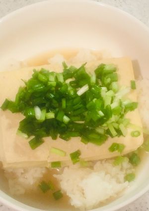 豆茶(豆腐のお茶漬け)-レシピのメイン写真