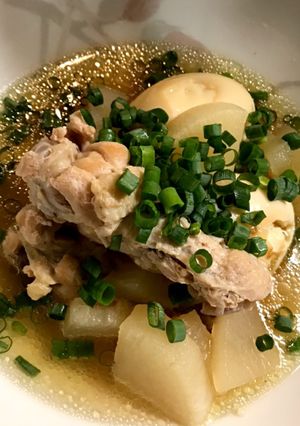 圧力鍋で鳥手羽と卵と大根の煮物★-レシピのメイン写真