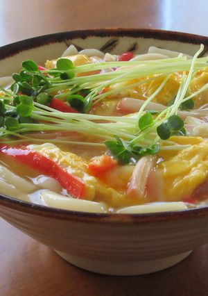 かに玉うどん-レシピのメイン写真