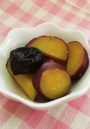 産後レシピ◇さつま芋とプルーンのレモン煮-レシピのメイン写真