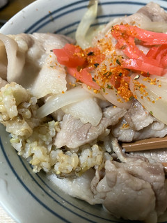 簡単　豚丼（紅生姜の威力）-レシピのメイン写真