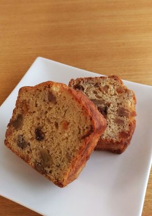 ドライフルーツとクルミのパウンドケーキ-レシピのメイン写真