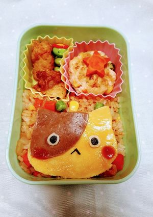 簡単！ネコちゃん弁当-レシピのメイン写真