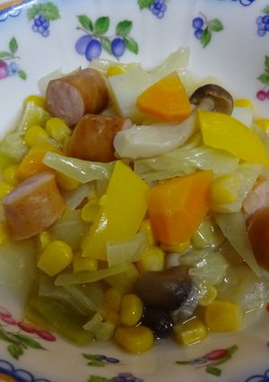 キャベツとパプリカの野菜スープ-レシピのメイン写真