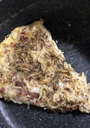 パスタオムレツを糖質0麺で。-レシピのメイン写真