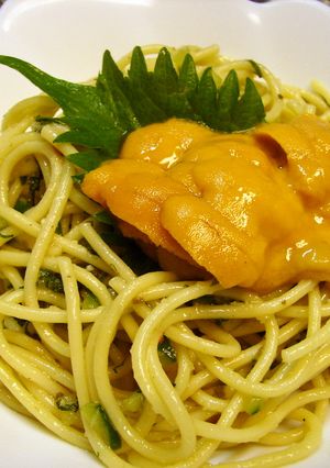 ごちそうウニのサラダスパゲティー　-レシピのメイン写真
