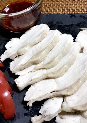 ゆで鶏むね肉-レシピのメイン写真