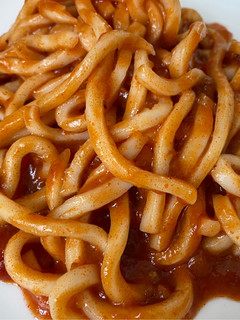 ミートソースうどん-レシピのメイン写真