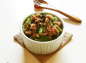 お弁当にも♪小松菜のツナ味噌和え-レシピのメイン写真