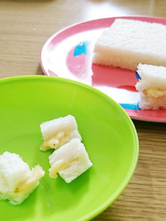 離乳食後期☆手づかみバナナサンド-レシピのメイン写真