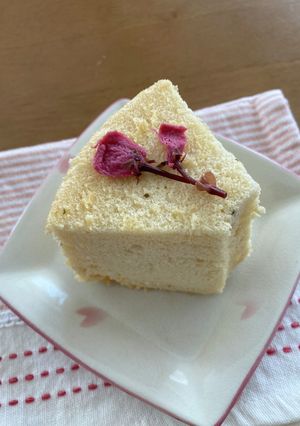 桜のケーキ-レシピのメイン写真