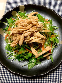 チキンと水菜のサラダ-レシピのメイン写真