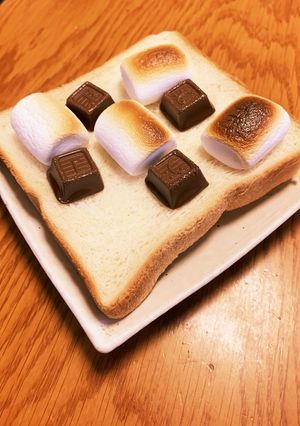 カンタン！甘い！マシュマロチョコトースト-レシピのメイン写真