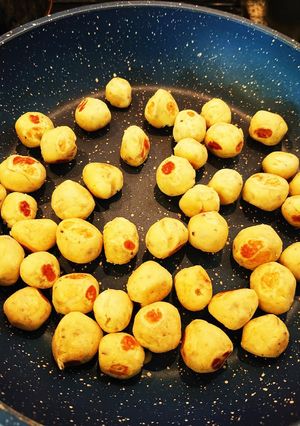離乳食後期〜さつまいも舞茸おやき-レシピのメイン写真