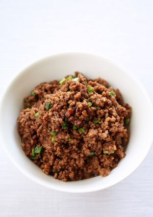 手作り甜麺醤で、簡単【甘味噌そぼろ】-レシピのメイン写真
