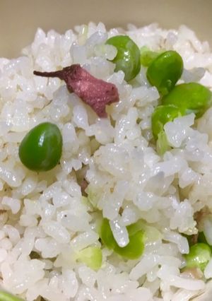 俺流！春の豆ご飯（桜風味）-レシピのメイン写真