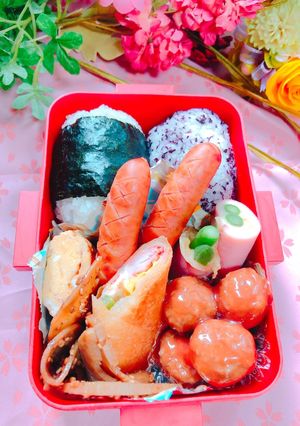 中3女子弁当♡おにぎり-レシピのメイン写真