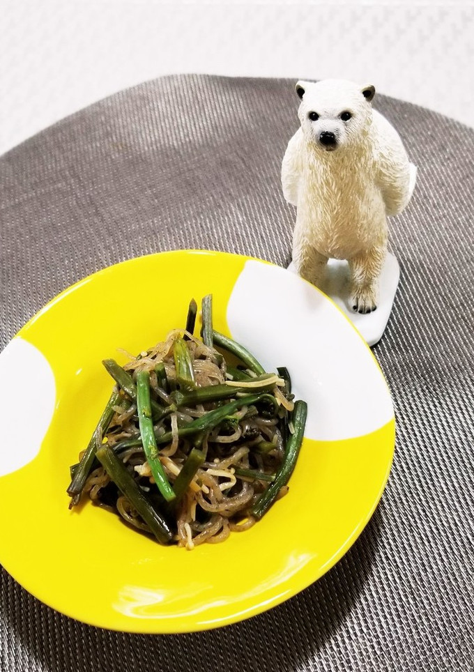 わらびとえのきと白滝の煮物-レシピのメイン写真