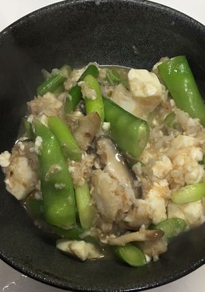 白身魚と豆腐とにんにくの芽の沙茶醤炒め-レシピのメイン写真
