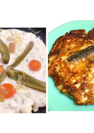 ハラペーニョとカリカリチーズのお好み焼き-レシピのメイン写真