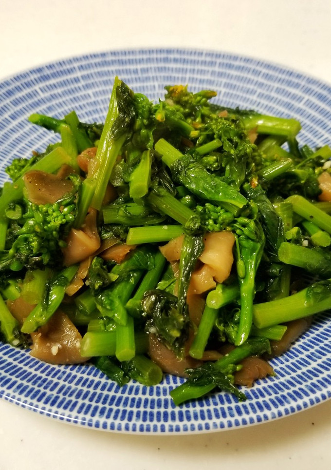 菜の花のザーサイ炒め-レシピのメイン写真