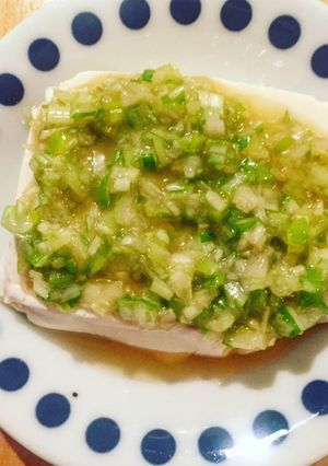 簡単◎おつまみネギ塩豆腐-レシピのメイン写真
