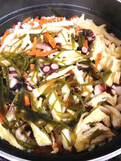 タコの玄米炊き込みご飯-レシピのメイン写真