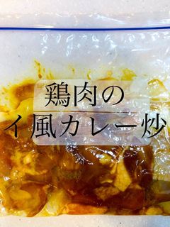 【作り置き冷凍】鶏肉のタイ風カレー炒め-レシピのメイン写真