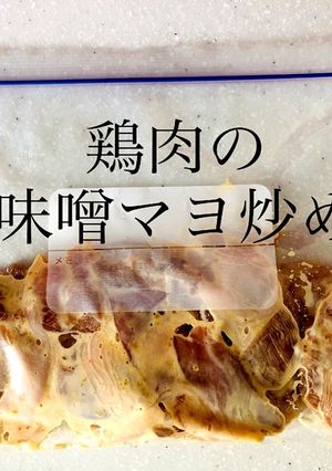 【作り置き冷凍】鶏肉の味噌マヨ炒め-レシピのメイン写真