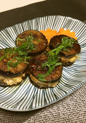 なすのはさみ照り焼き（透析食）-レシピのメイン写真
