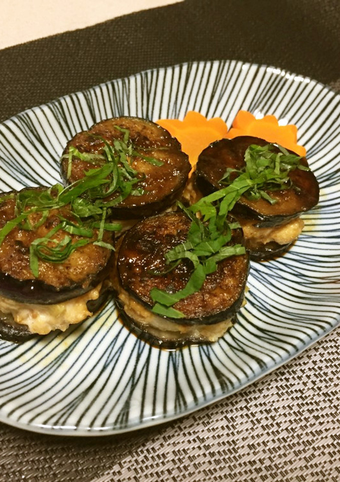 なすのはさみ照り焼き（透析食）-レシピのメイン写真