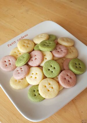 カラフル ボタンクッキー-レシピのメイン写真