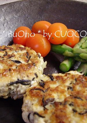 *ヘルシー*豆腐とひじきのハンバーグ-レシピのメイン写真