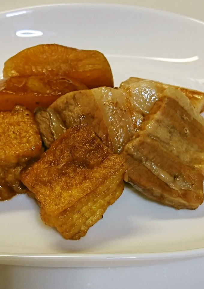 豚バラと大根・厚揚げの煮物-レシピのメイン写真