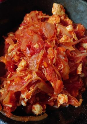 ☆低糖質＊トマト缶de炒り豆腐☆-レシピのメイン写真