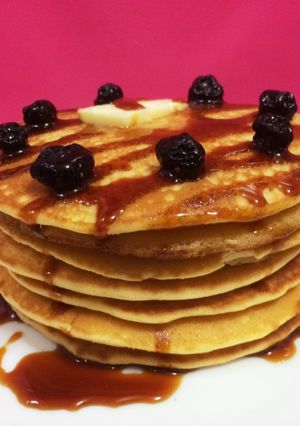 ふわふわおやつ！米粉でホットケーキ-レシピのメイン写真