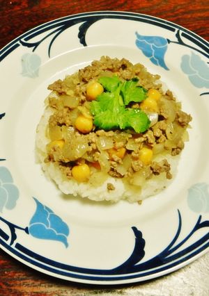 シナモンの香り爽やか!ひき肉と豆の炒め物-レシピのメイン写真