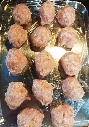 とりひき肉と筍ボールの作り方-レシピのメイン写真
