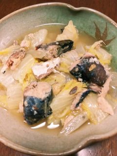 サバ缶と白菜の煮物-レシピのメイン写真