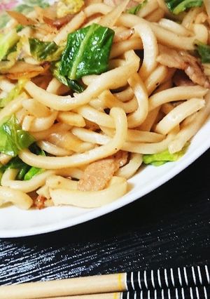 うま塩カルビうどん☆リケンのノンオイル☆-レシピのメイン写真